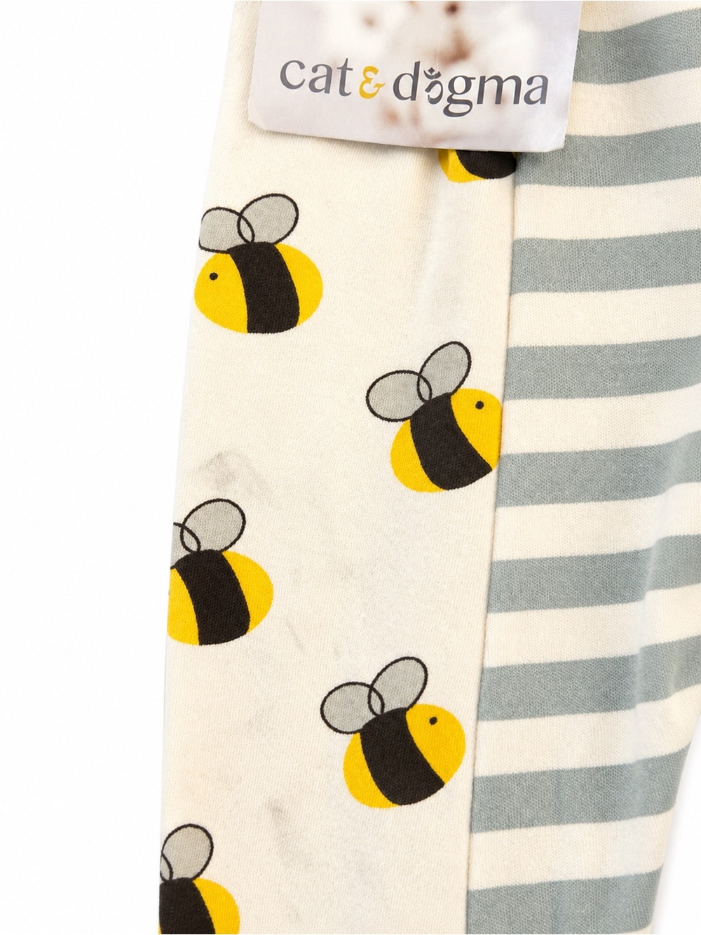 Cat & Dogma Organic Cotton Bee Harem Pants NWT 6-12M Baby - Picture 3 of 4